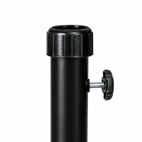 Outsunny 11kg Concrete Garden Parasol Base Holder - Square Outdoor Table Umbrella Stand Weight, Black(m-11)