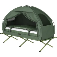 Outsunny – Tenda da Campeggio Moderno e Stabile 193 x 78 x 160cm Verde(m-11)