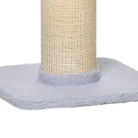 PawHut Arbre à chat avec griffoir centre d'activités 2 plateformes coussin bleu clair(m-12)