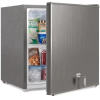 HOMCOM Mini-congelator 35 L cutie de congelare electrică independentă 161 W mini congelator 47 x 44,2 x 48,8 cm Gri(m-8)