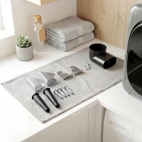 HOMCOM Máquina de Secar Roupa de Exaustão 4 kg 800 W com Ecrã Tátil, Controlo de Tempo e Temperatura, Função Anti-rugas, Prata(m-9)