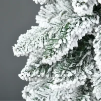 HOMCOM Kunstmatige Kerstboom 1,80 m levensecht, vol uiterlijk slanke vorm(m-8)