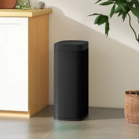 HOMCOM 50L Sensor-Mülleimer, berührungslos Küchenmülleimer mit Bewegungssensor, fingerabdruckresistent(m-9)