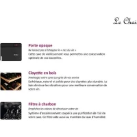 Cave a vin de vieillissement - LE CHAI - LMV1380D - 156 bouteilles - Classe G - 60 x 67 x 156 cm(m-5)