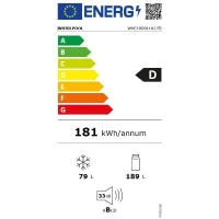 Réfrigérateur combiné WHIRLPOOL WHC18D011A2FR - Encastrable - 268 L - Classe D - 54 x 54,5 x 177 cm(m-4)