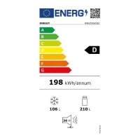 Réfrigérateur combiné congélateur - INDESIT - INK25362S5E - 2 portes - 315 L - 186x60x66 cm - Silver(m-4)