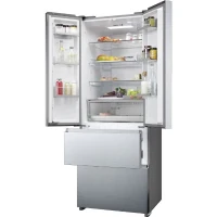 Réfrigérateur Multi-Portes - HAIER - HFR5719ENMG - 446L - No Frost - 4 Portes - Silver - 70x67,5x190 cm(m-3)