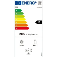 Réfrigérateur combiné - TCL - RP409BIE0 - 409 L - Classe E - 59,5 x 68 x185 cm - Inox(m-4)