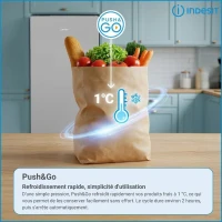 Réfrigérateur combiné congélateur - INDESIT - INK25362S5E - 2 portes - 315 L - 186x60x66 cm - Silver(m-5)