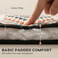 Outsunny Picnic Blanket, 200x200CM Large Beach Blanket Outdoor Picnic Mat with Integrated Strap for Camping, Mix-Colour(m-7)