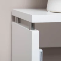 HOMCOM Cubre Radiadores de MDF con Listones y Repisa Cubreradiador para Salón Dormitorio 120x18x84 cm Blanco(m-8)