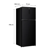 Réfrigérateur congélateur haut - CONTINENTAL EDISON - CEF2D413NFB - Total No Frost - Classe D - 413L - 70 x 68 x 178 cm - Noir(m-6)