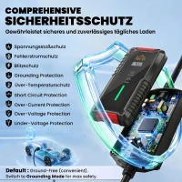 HOMCOM Încărcător pentru Mașini Electrice de 3,5 KW, cu Temporizator, Negru(m-5)
