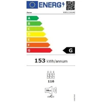 Cave a vin de vieillissement - HAIER HWS116GAE - Pose libre - 116 bouteilles H126.5 x L59,5 cm - Noir(m-4)