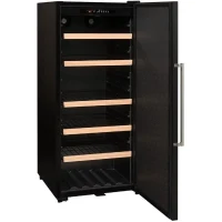 Cave a vin de vieillissement - LA SOMMELIERE - CTP177A - 165 bouteilles - Porte pleine - Classe F - 59,5 x 67,5 x 135,5 cm - Noir(m-2)