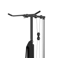 SPORTNOW Spiertrainingsstation met katrol, borsttrek - lat-pulldownmachine - halterbank voor spieropbouw(m-13)