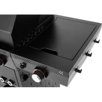 Barbecue a gaz - Cookingbox - Airgrill - 4 brûleurs - Fonction Air Fryer - Cuve en acier - Grilles de cuisson en fonte émaillée(m-6)