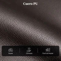 HOMCOM Sillón de Masaje Reclinable con Mando a Distancia Bolsillo Lateral y Temporizador Tapizado en PU 68x88x98 cm Marrón(m-6)