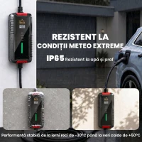 HOMCOM Încărcător pentru Mașini Electrice de 3,5 KW, cu Temporizator, Negru(m-7)