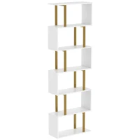 HOMCOM standing units free bookshelves industrial case bedroom(m-1)