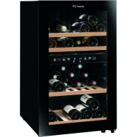 Cave a vin de service - LA SOMMELIERE - SLS45DZ - 45 bouteilles - Porte vitrée - Classe G - 49,5 x 58 x 84 cm - Noir(m-5)
