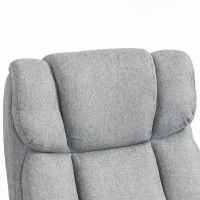 Vinsetto Ergonomische bureaustoel comfortabel kantoorstoel groot formaat, zwart(m-11)