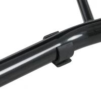 HOMCOM Soporte de Caballete Trasero para Motocicleta Elevador de Rueda con Ruedas y Brazo Oscilante en U Negro(m-4)