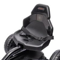 HOMCOM Kids Pedal Go Kart, with Adjustable Seat, EVA Wheels, Seat, Handbrake - Black(m-11)