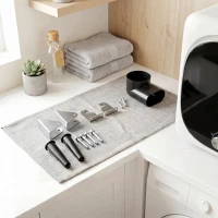 HOMCOM Mini Asciugatrice Portatile 2.5 kg, 5 Programmi, 800W, Carica Frontale, Tamburo in Acciaio Inox, per Casa, Bianco(m-9)