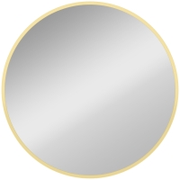 HOMCOM Wandspiegel, modernes Design, 61 x 61 cm, Gold
