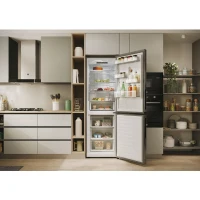 Réfrigérateur combiné - HOOVER HONCQ2T618EX - 355 L - Total No Frost - 38 dB - Inox(m-6)
