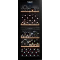 Cave a vin de service - LA SOMMELIERE - SLS90DZ - 91 bouteilles - Porte vitrée réversible - Classe G - 48 x 57,5 x 128,5 cm - Noir(m-1)