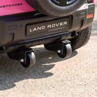 AIYAPLAY Land Rover Licensed 12V Kids Ride on Car with Remote, Suspension, Slow Start, 3 Speeds, Lights, Music, Horn, Pink(m-8)
