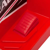 HOMCOM Quad Elettrico per Bambini con Rimorchio, Pedale, Marce Avanti e Indietro, 2.5 km/h, per 18-36 Mesi, Rosso(m-9)