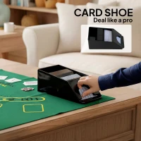 SPORTNOW 300-Piece Poker Chips Set with Card Shuffler, Card Shoe, Case, Casino Texas Holdem Poker Set with Mat, Silver Tone(m-6)
