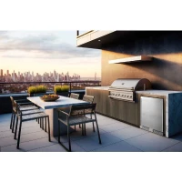 Réfrigérateur table-top extérieur - FRIGELUX - RETT136A - Encastrable - 102 L - 59,5 x 57,5 x 82 cm - Inox(m-2)