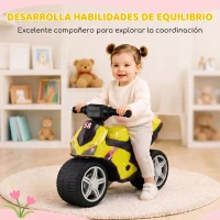 AIYAPLAY Bicicleta sin Pedales Moto Correpasillos con Música y Ruedas Extra Anchas para Niños y Niñas de 18 a 36 Meses Verde(m-8)