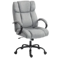 Vinsetto Ergonomische bureaustoel comfortabel kantoorstoel groot formaat, zwart(m-1)