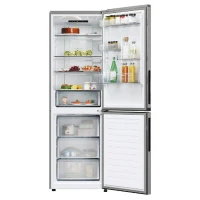 Réfrigérateur combiné - HOOVER HONCQ2T618EX - 355 L - Total No Frost - 38 dB - Inox(m-3)