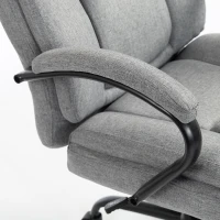 Vinsetto Ergonomische bureaustoel comfortabel kantoorstoel groot formaat, zwart(m-10)