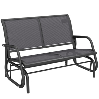 Outsunny schommelbank 120 cm x 70 cm x 88 cm