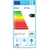 Réfrigérateur table-top extérieur - FRIGELUX - RETT136A - Encastrable - 102 L - 59,5 x 57,5 x 82 cm - Inox(m-4)