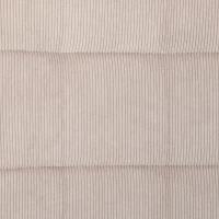 HOMCOM Fauteuil avec repose pied, dossier haut, pieds en bois et tissu aspect velours côtelé, pour salon chambre à coucher beige(m-11)