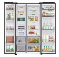 Réfrigérateur américain - SAMSUNG - RS70F65QET - 2 portes - 659 L - Classe E - Platinum Inox(m-5)