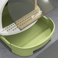 PawHut Enclosed Cat Litter Box w/ Pull-Out Drawer, Scoop, Deodorising Bags for Odour Control, Privacy, Portable, Easy to Clean(m-8)