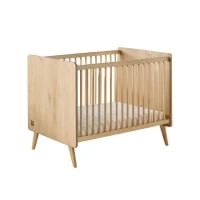 Lit bébé - 120 x 60 cm - Matelas inclus - Arty - Chene Suave/Hetre - SAUTHON(m-2)