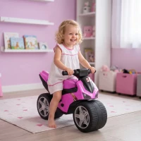 AIYAPLAY Bicicleta sin Pedales Moto Correpasillos con Música y Ruedas Extra Anchas para Niños y Niñas de 18 a 36 Meses Rosa(m-11)