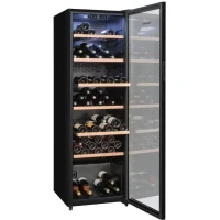 Cave a vin de vieillissement - LA SOMMELIERE - CTVNE147 - 147 bouteilles - Porte vitrée - Classe G - 54,5 x 60,4 x 167,4 cm - Noir(m-5)