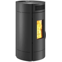 Poele a granulés - INVICTA - Lodi 6 - Etanche - SDC WIFI - Noir(m-1)