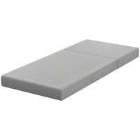 HOMCOM Klappmatratze 200 x 90 cm, 15 cm faltbare Matratze, tragbare Bodenmatratze mit waschbarem Bezug, Oeko-Tex geprüft